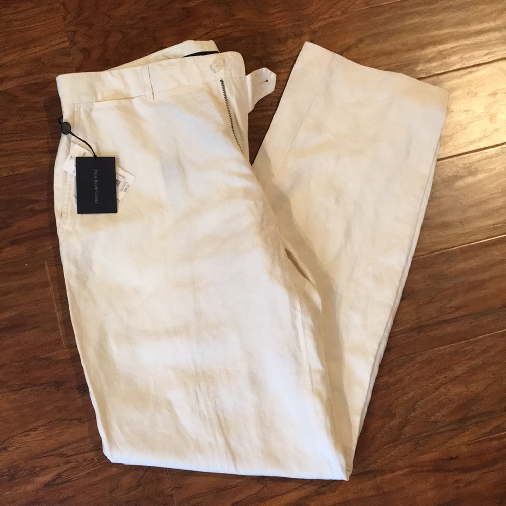 NWT POLO BY RALPH LAUREN MENS LINEN PANTS